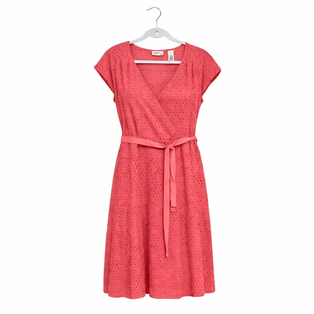 Villager by Liz Claiborne Coral Eyelet Dress – Women’s Size 18